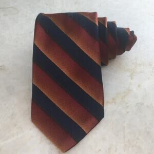 I K E BEHAR NEW YORK ALL SILK REGIMENT NECKTIE